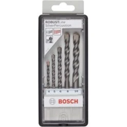 Bosch Betonbohrer-Set RobustLine CYL-3 Silver Percussion 5-teilig Ø 4 Mm - 10 Mm