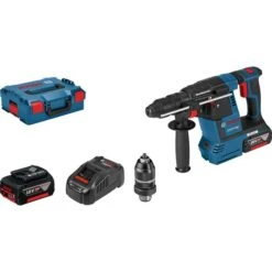 Bosch 14 Bosch Akku-Bohrhammer GBH 18V-26 F Professional (blau/schwarz, 2x Akku ProCORE18V 8,0Ah, L-BOXX)