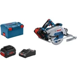 Bosch Akku-Handkreissäge BITURBO GKS 18V-68 GC Professional (blau, 2x Akku ProCORE18V 8,0Ah, Bluetooth Modul, In L-BOXX)