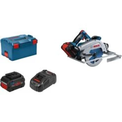 Bosch Akku-Handkreissäge BITURBO GKS 18V-68 GC Professional (blau, 2x Akku ProCORE18V 5,5Ah, L-BOXX)