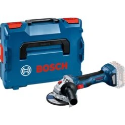 Bosch Akku-Winkelschleifer GWS 18V-7 Professional Solo (blau/schwarz, Ohne Akku Und Ladegerät, L-BOXX)