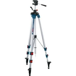 Bosch Baustativ BT250 Professional, Stative Und Stativzubehör (silber/blau, 1/4"-Stativgewinde)