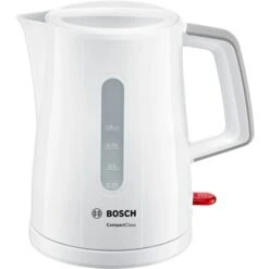 Bosch CompactClass TWK3A051, Wasserkocher (weiß/hellgrau, 1 Liter)